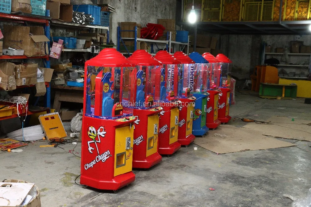 Wholesale custom Mini candy vending machine coin operated machine lollipop machine