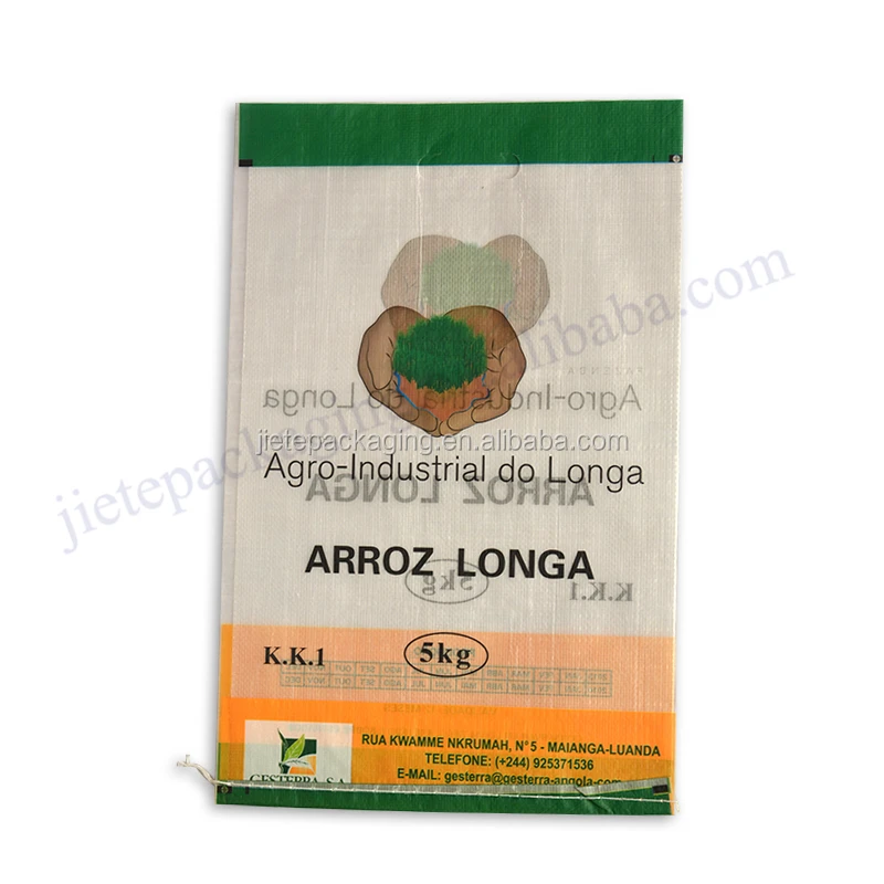 5kg transparent plastic bopp laminated pp woven grain seed packing bag for corn,wheat,bean,peanuts,rice,flour