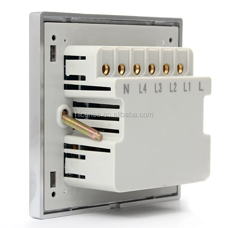 Tempered Glass Master Control 5 Gang Hotel Touch Wall Switch