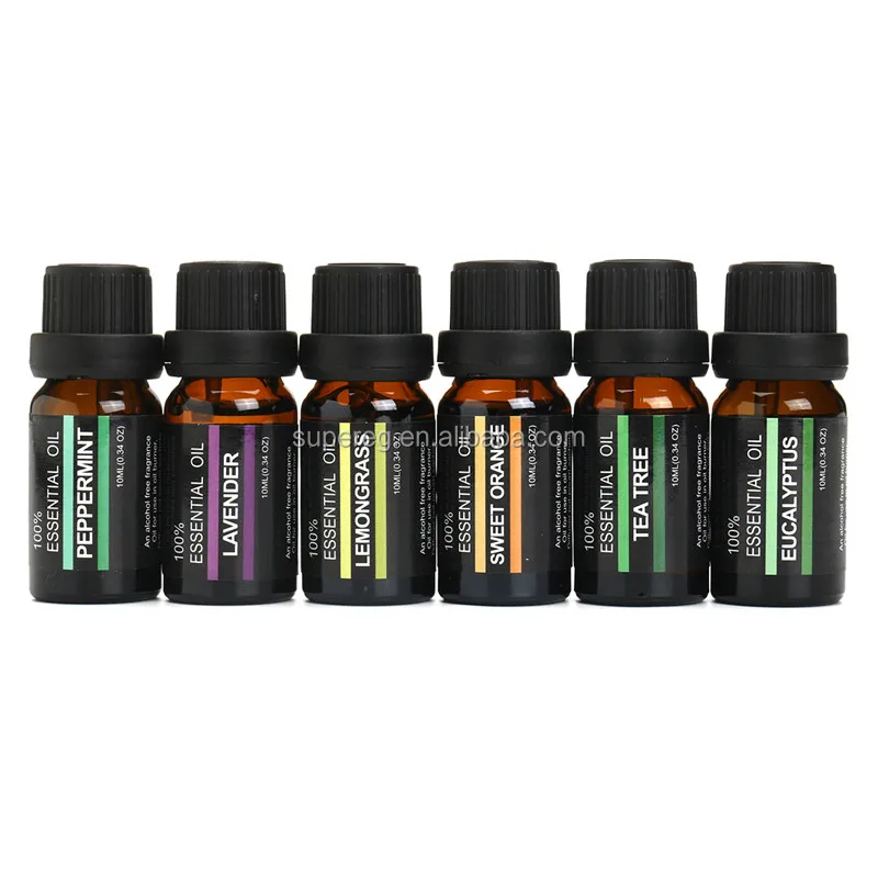 
100% pure therapeutic grade essential oils 6pcs aromatherapy essential oils 