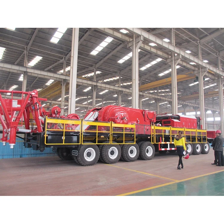 
High Efficient 1500m Mobile Oil Drilling Rig Truck Mounted Well Drilling Rig 