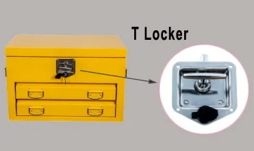 Ящик для хранения инструментов с 3 ящиками, желтая стальная металлическая коробка для инструментов, аккуратная и безопасная