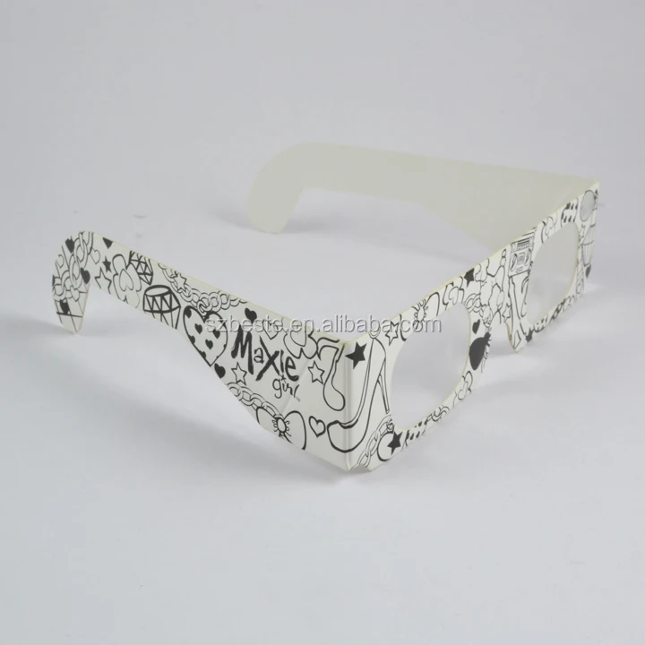 Christmas Gift! paper cardboard christmas defraction glasses