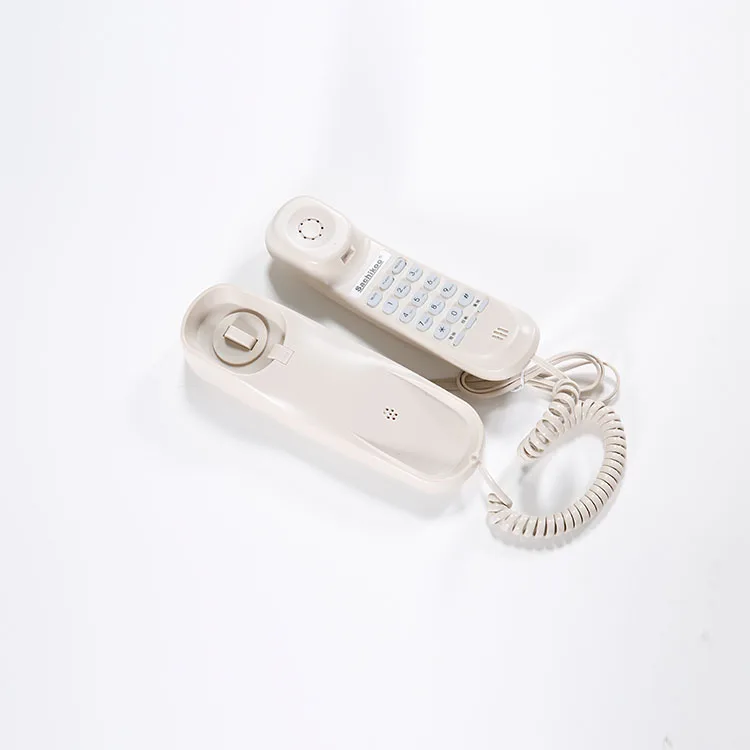 Black color wall-mounted bathroom smart phone for boutique hotel