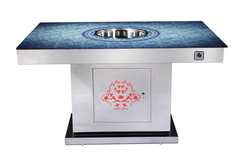 winpai commercial hot pot restaurant stainless steel table