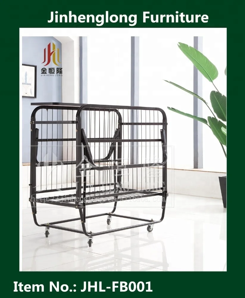 Home or Hotel used luxury single size metal folding bed