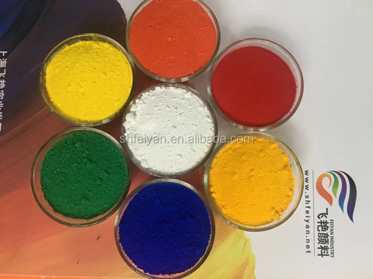 High Quality Iron Oxide Red/ Black/ Green/ Yellow Pigment For Color Asphalt And Master Batch