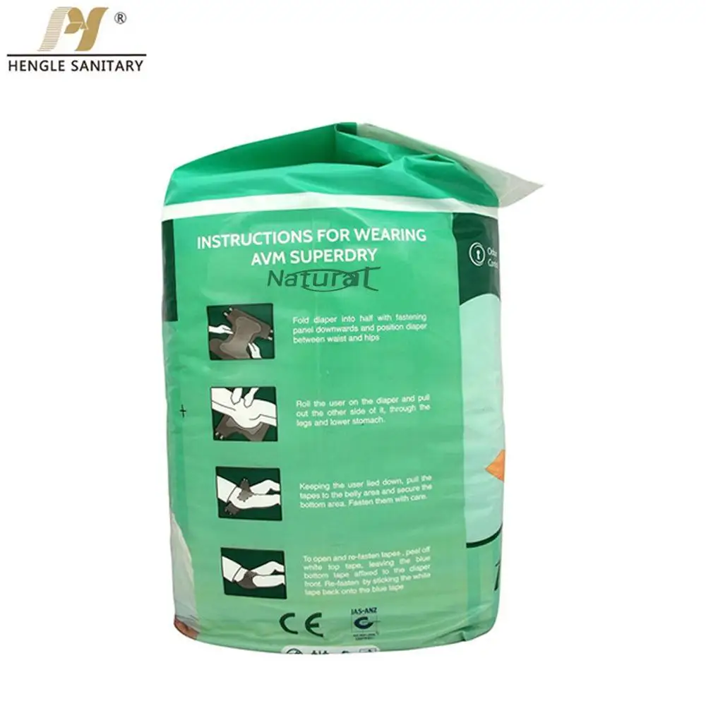 Direct Sale High Quality  Hygienic Pampering Adult Diaper OEM Ultra Thick Disposable Adult Diapers For Elderly and patients