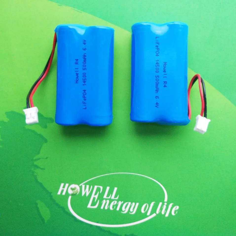 Wholesale high discharge rate Lifepo4 6.4v li-ion rechargeable battery made in China