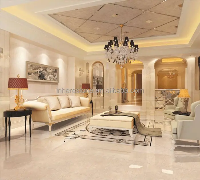 Crema Marfil Marble High Quality Marble Floor Marble Border Design