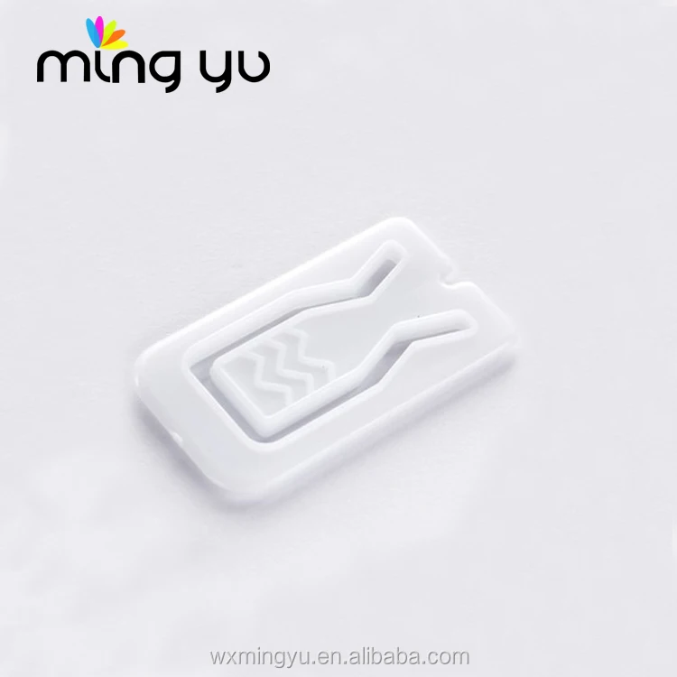 plastic transparent u shape plastic clip for dress shirt