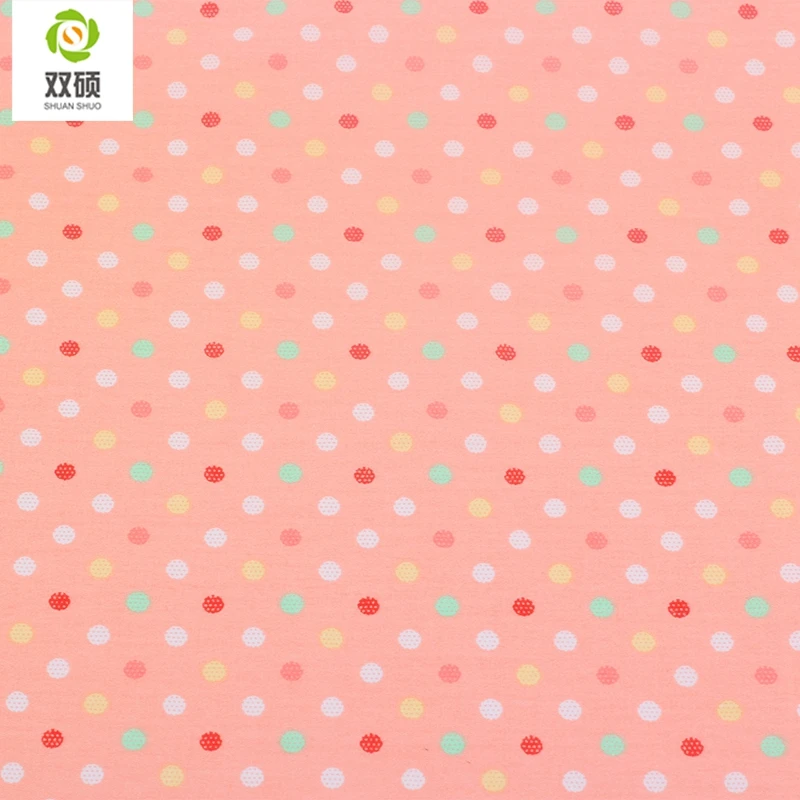 High Quality Dots Printed 100% Cotton Fabric Tecidos Quilting Cloth Of Handmade DIY Sewing Crafts