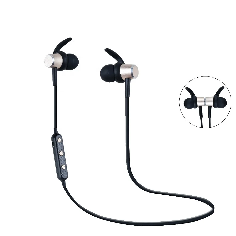 Беспроводная гарнитура V4.2 выдвижные и складные наушники магнитные BT с шейным ободом