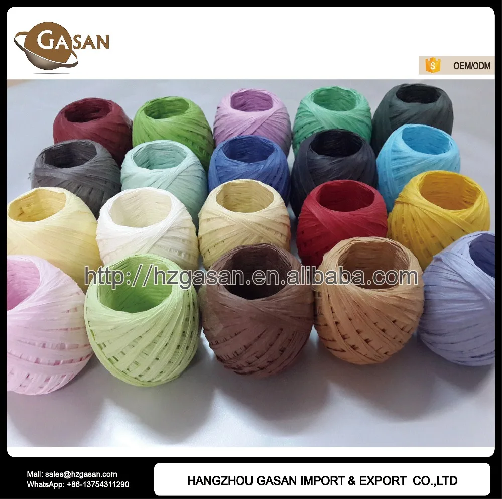 
Arts And Crafts Bright-colored Paper Raffia Crochet Yarn 