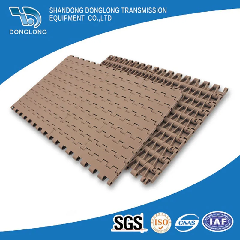1100 series flat type modular belt food transmission plastic modular belt