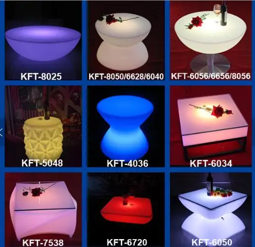 White Wedding Glowing home & garden tables and chairs furniture led