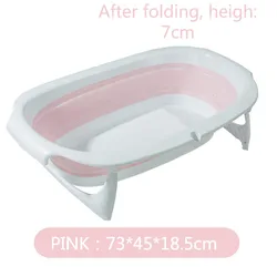 Foldable bathwater barrier baby bathtub for baby