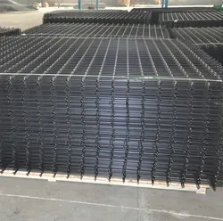 Single swing welded wire mesh driveway gate for garden powder coated wire mesh fence walking door anti climb