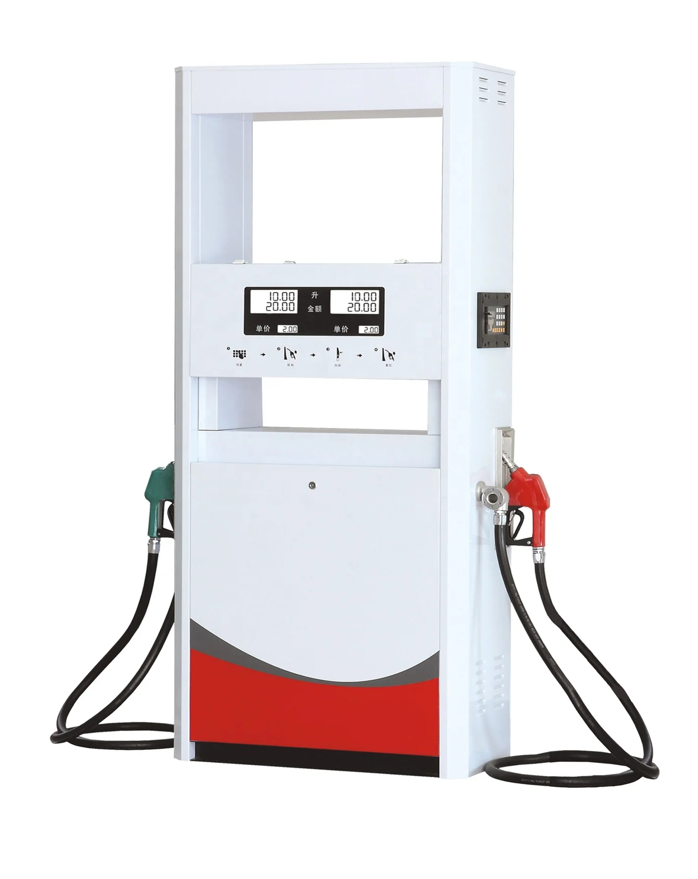 
Struggle series high performance big screen LCD display double hoses two pumps gas station fuel dispenser 