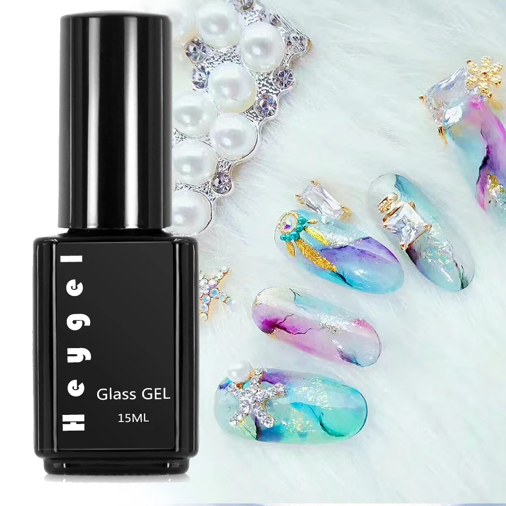 OEM Soak Off UV/LED Stained Glass Gel nail polish for nail design
