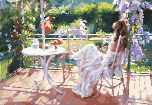 Красивые Картины по номерам в китае (DIY) по размеру 40*50см