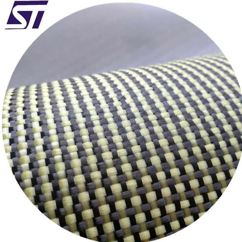 Blue Kevlar Carbon Fiber Fabric Hybrid Price Aramid And Carbon Fiber
