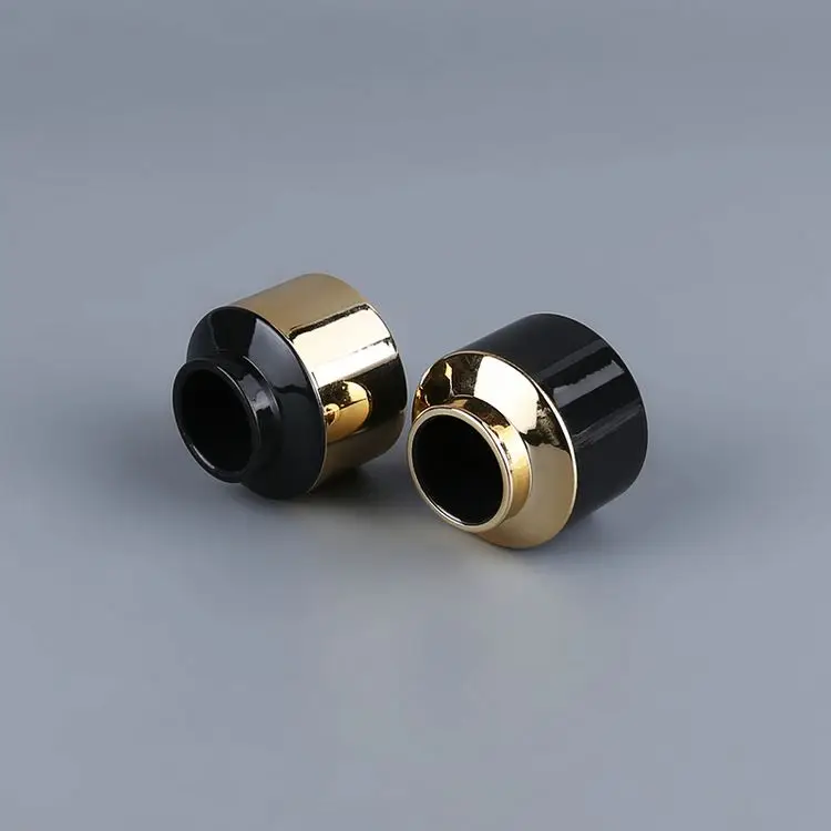 Wholesale Custom Gold Black Decorative Metal Screw Perfume Cap