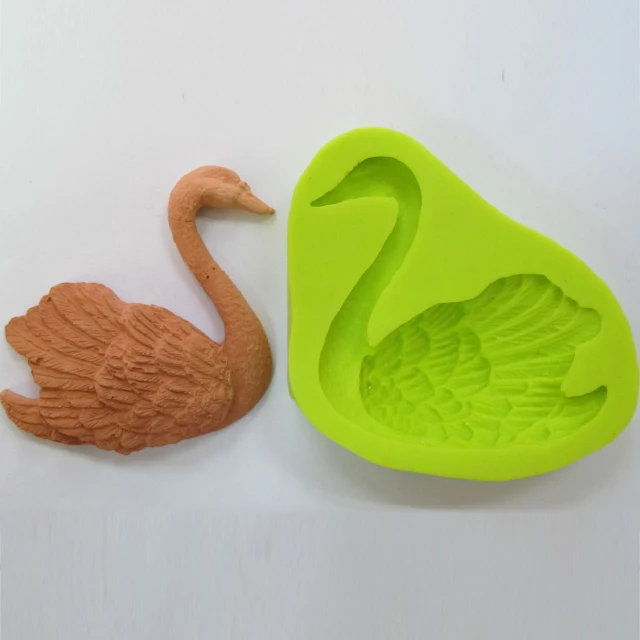 Swan shape silicone fondant Mould,Sugar paste Mould