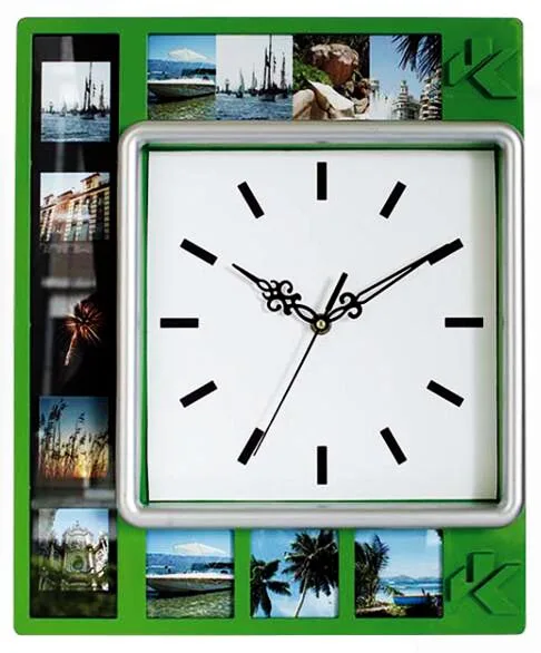 photo frame kids picture wall clock