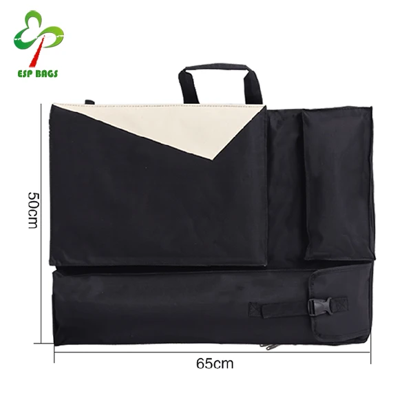 Sketch drawing board bag, art supplies travel shoulder portable storage bag for A3 paper