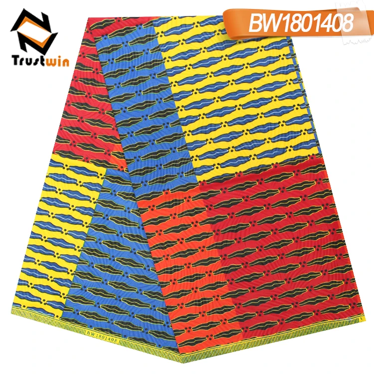 Meilleure Vente 100% Polyester pour Costume Tissu Africain Cire Ankara Wax Imprime