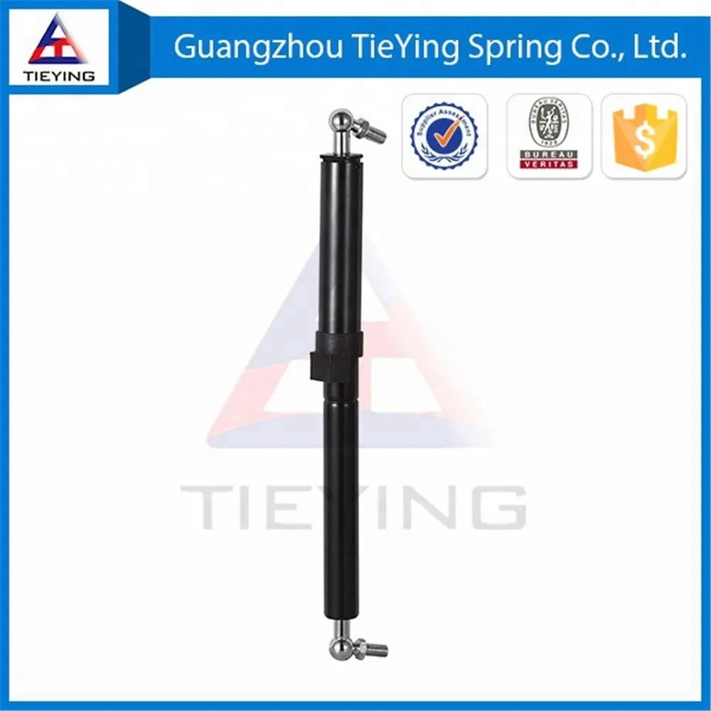 Gas spring for treadmill machines with safety device