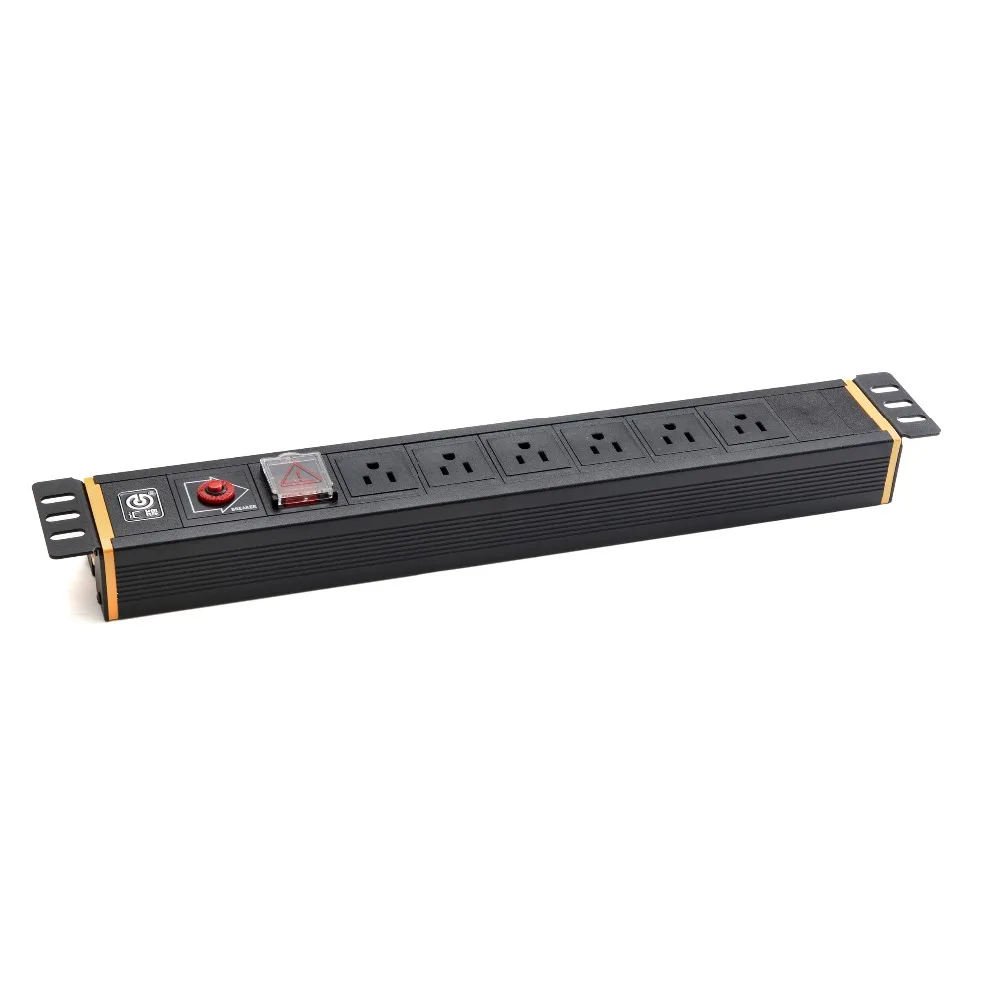 19 дюймов США 6 способов PDU поп гнездо Smart Power Strip