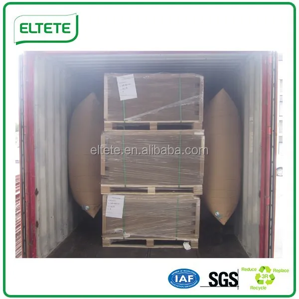 Paper dunnage air bag for transport protection