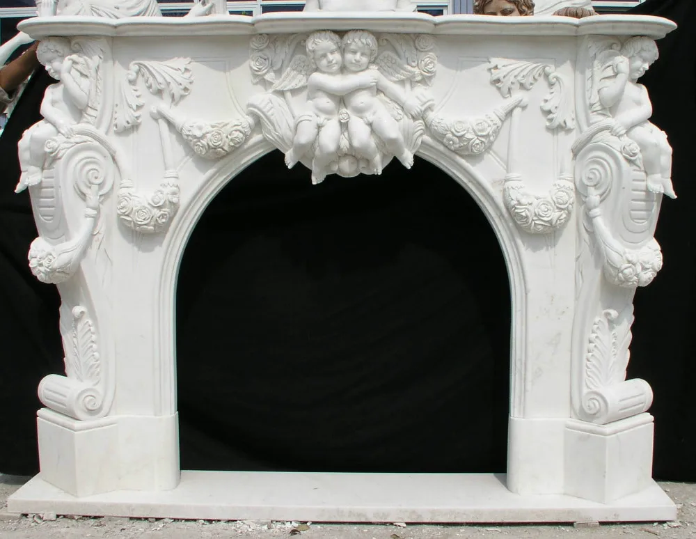 Exquisite carving marble fireplace Portal fireplace classic SaleСовременный мраморный камин
