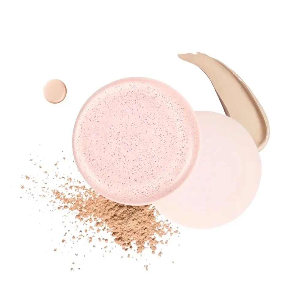 Round Shape Foundation Beauty Tool Glitter Silicone Makeup Sponge Powder Puff