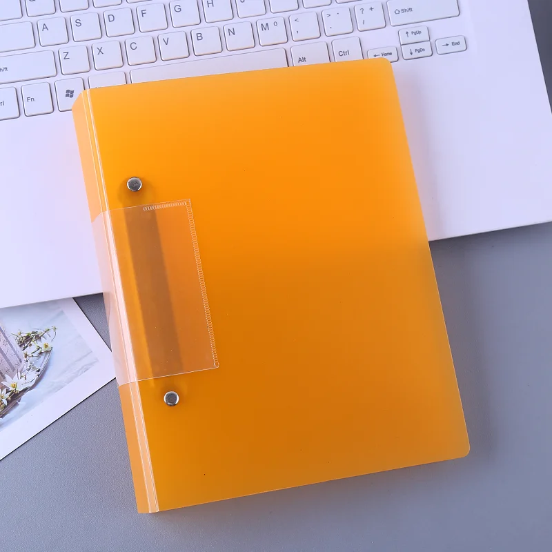 Simple desgin pp office cardboard paper custom logo printing  binder file folder