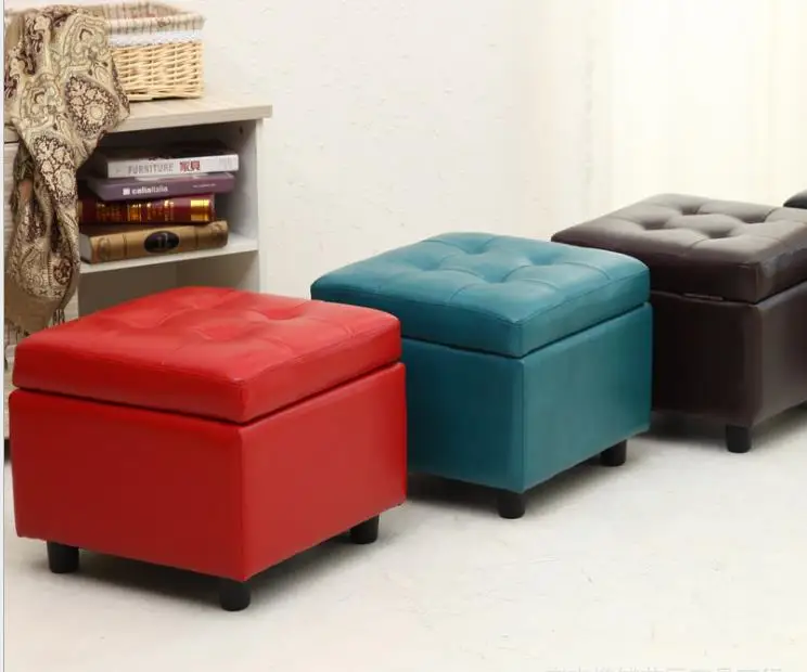 Luxury large ottoman cube with storage for bedroom
