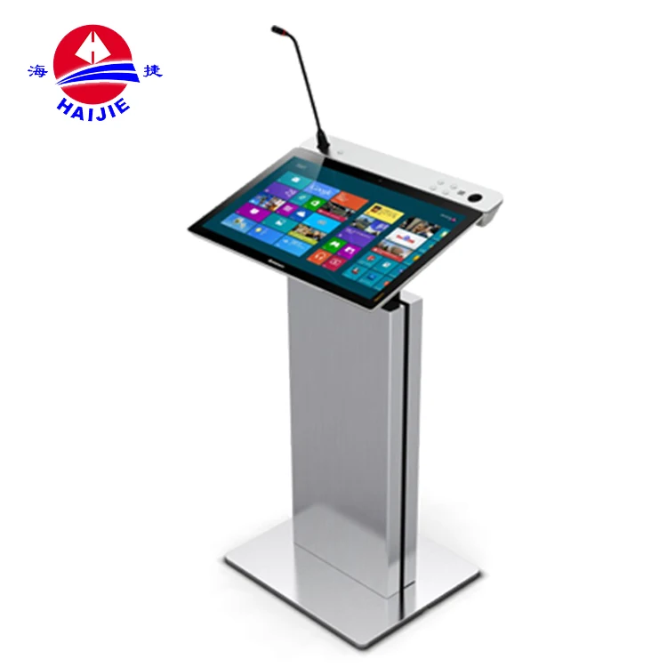 Hot Sale Modern Design Factory Sell Classroom Speech Digital Lectern Podium