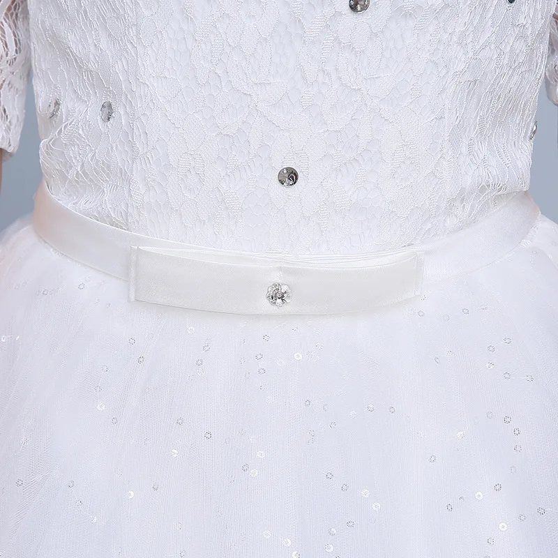 
2017 Plus Size Princess Ball Gown Bridal Dress Lace Wedding Dress with Sleeve 