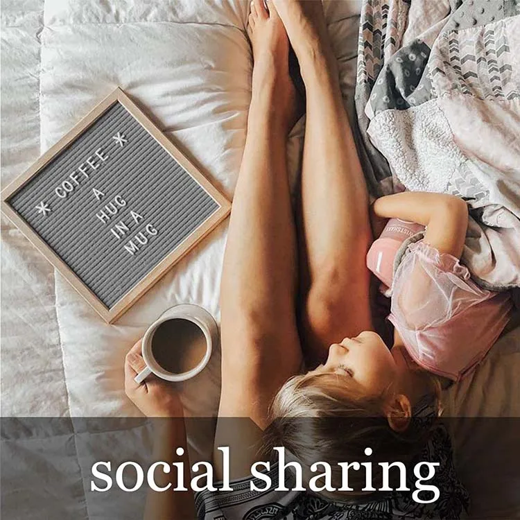 Gray Felt Letter Board 10x10 Inches. Changeable Letter Boards Include 300 White Plastic Letters & Oak Frame