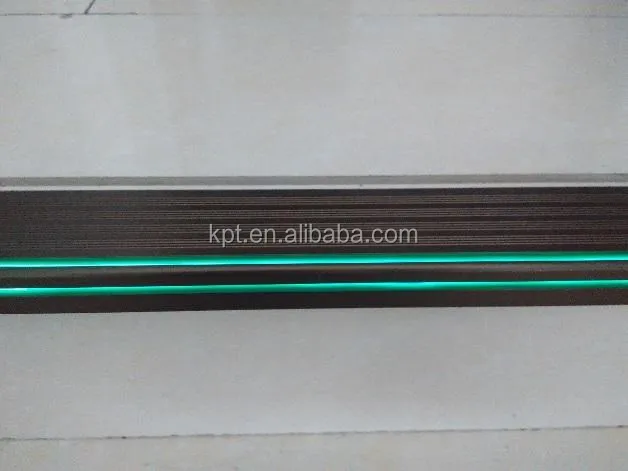 Lighting Stair step footboard made by el wire for cinema