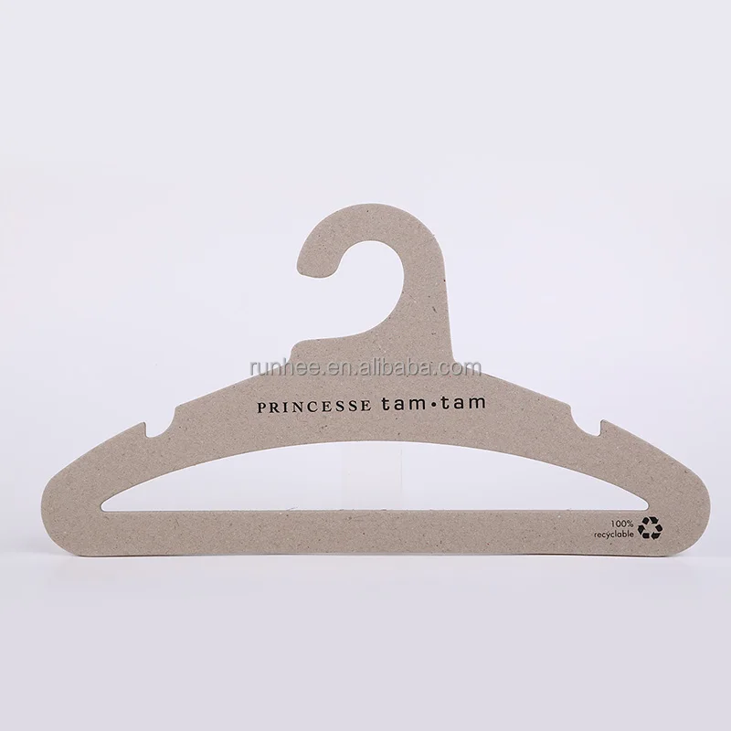 Hot design kraft cardboard Environmental protection 42cm cardboard coat hanger with CE, FSC certificated
