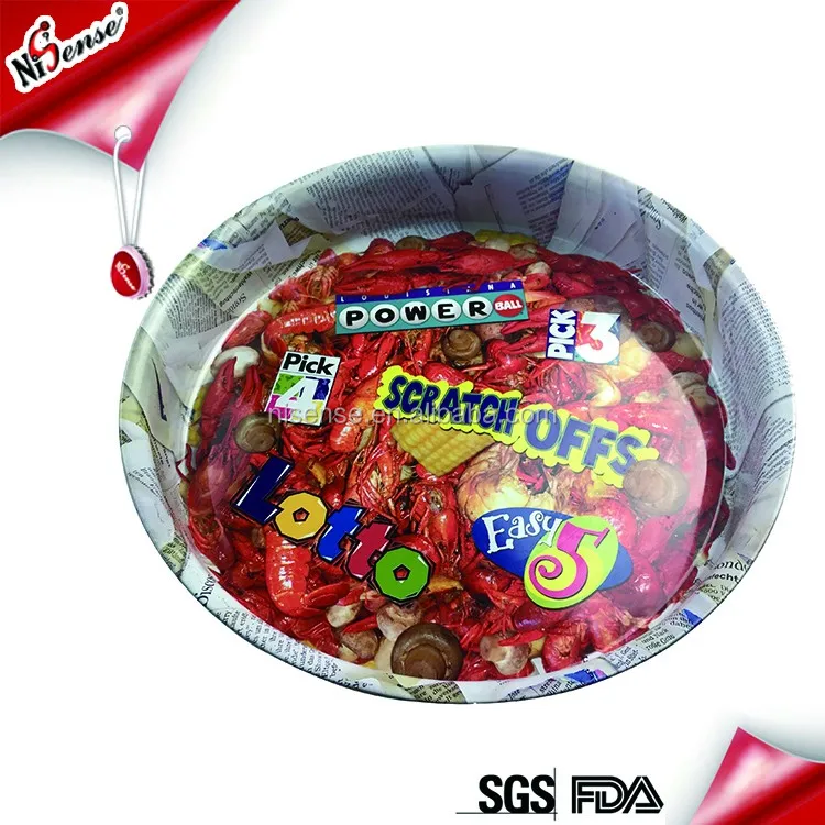 Plastic square sectional tray