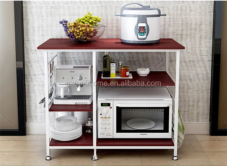 
Kitchen Utensils Microwave Oven Shelf Wooden Storage Rack for Kitchen Appliance 