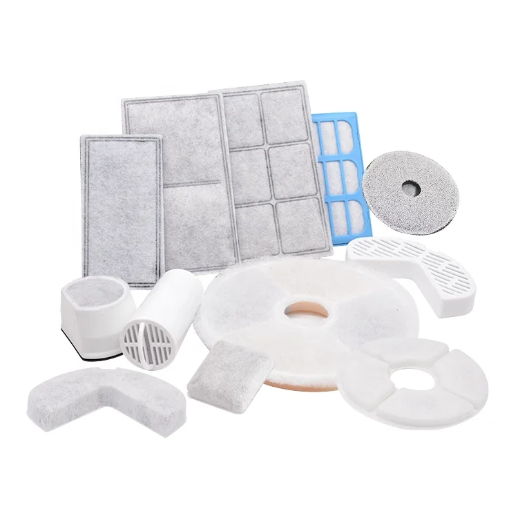 Сменные фильтры для воды для фонтанов с активированным углем, совместимы с большинством домашних животных на рынке