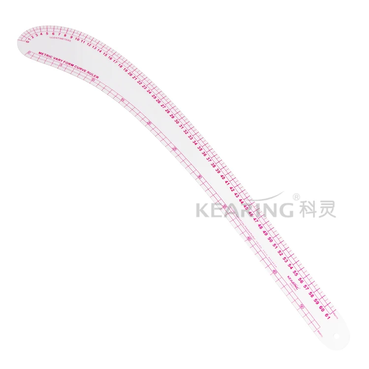 Kearing brand 61cm Flexible french curve ruler for designers, plastic tailor curve ruler #6261