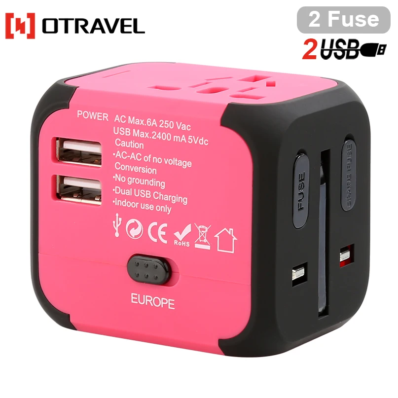 2019 newest 931l travel adapter with dual usb charger,travel charger for mobile accessories