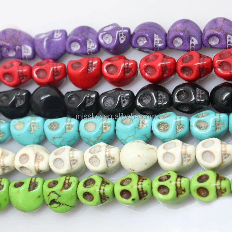 round white turquoise semi-precious stone beads natural stone turquoise bead
