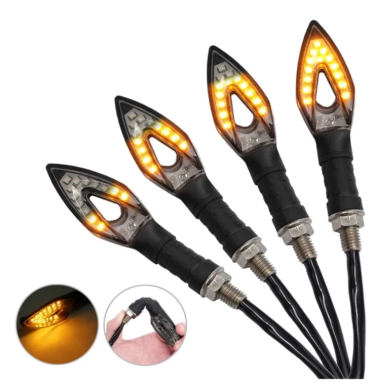 Поворотники для мотоциклов с маркировкой E 12 В постоянного тока Светодиодные